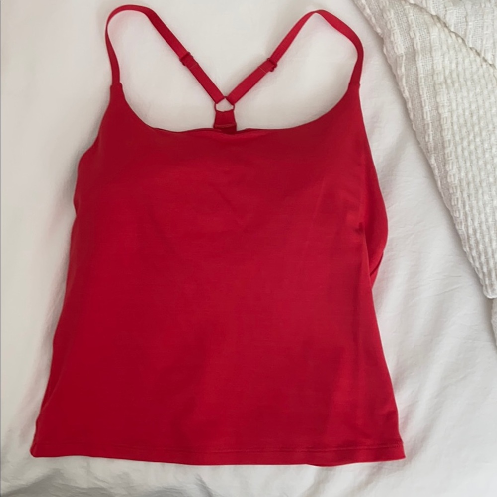 Outdoor Voices Move Free Tank in Scarlett